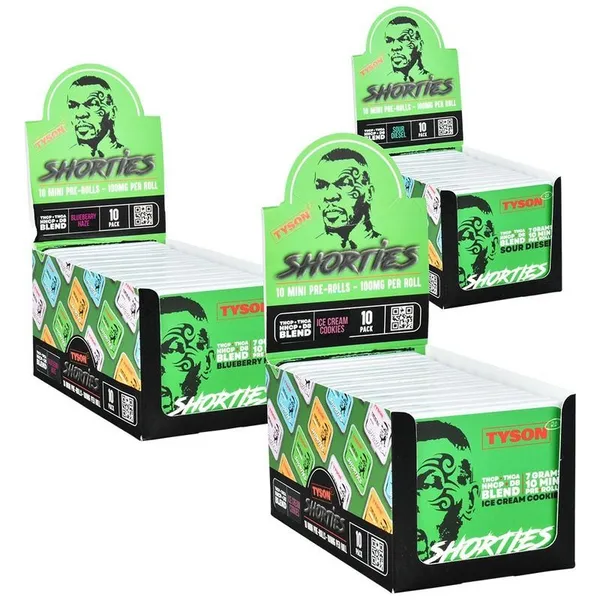 Tyson 2.0 Shorties Premium D8 Pre Rolls (10 ct)